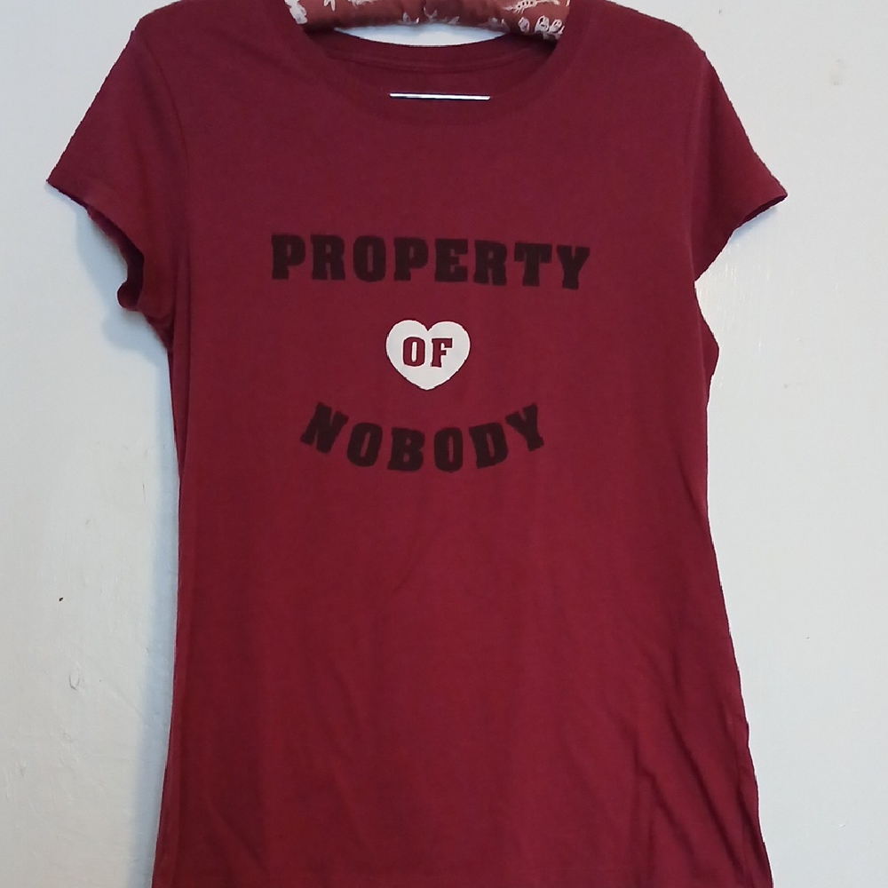 Wound Up Girls Property Of Nobody Shirt XL